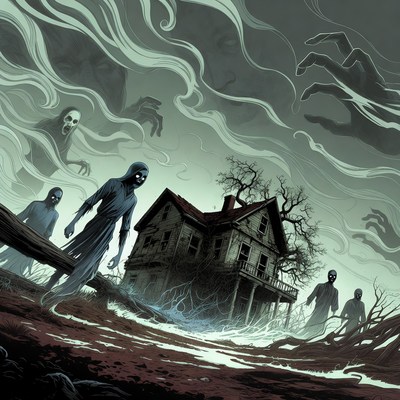 Haunted House with Ghosts