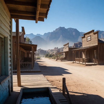 Old West Ghost Town Street