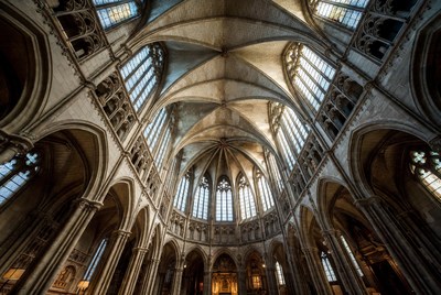 Gothic Cathedral Vaulted Ceiling