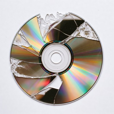 Broken CD Disc