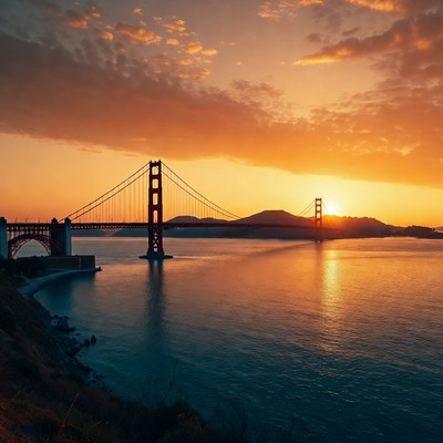 Golden Gate Bridge at Sunset