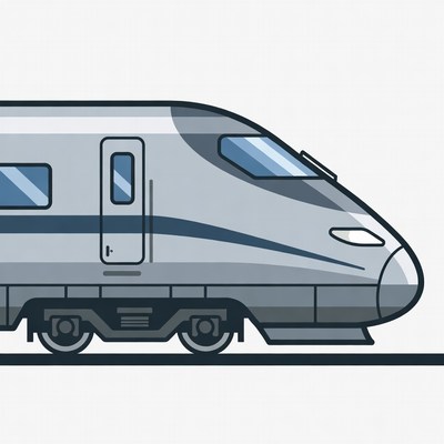 High-speed train illustration