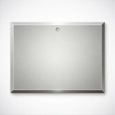 Silver metal blank frame