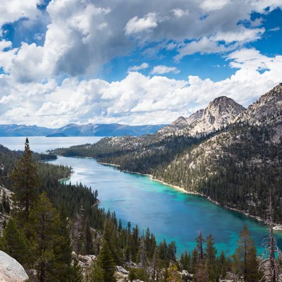 Emerald Bay Lake Tahoe Aerial View