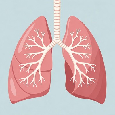 Human Lungs Illustration