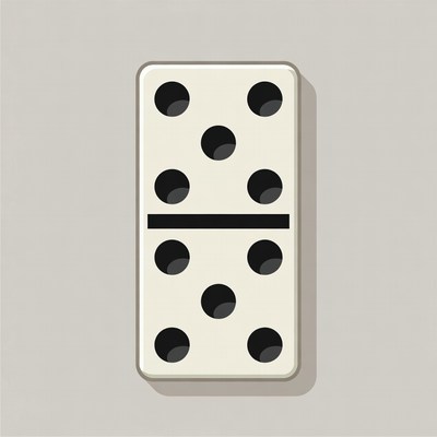 Double Six Domino Tile