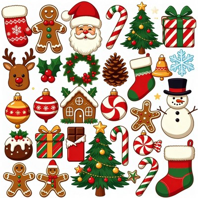Christmas Clipart Icons Collection