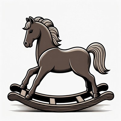 Rocking Horse Illustration