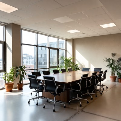 Empty Modern Conference Room