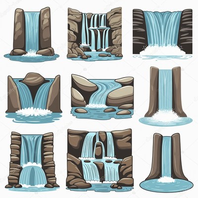 Waterfall Clipart Collection