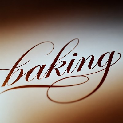 Elegant Baking Text Script
