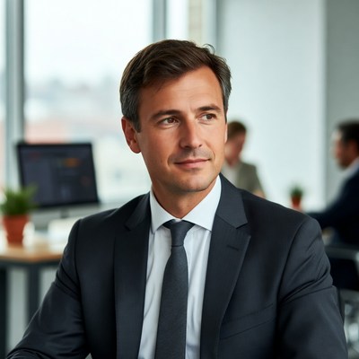 Businessman in modern office