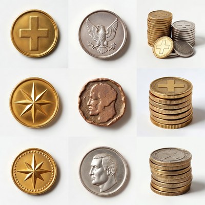 Assortment of Gold and Silver Coins