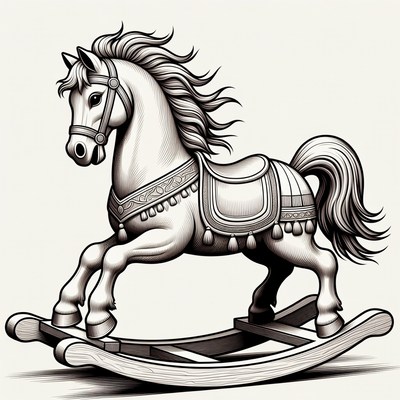 Rocking Horse Illustration