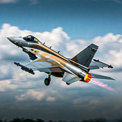 F-35 Fighter Jet Taking Off