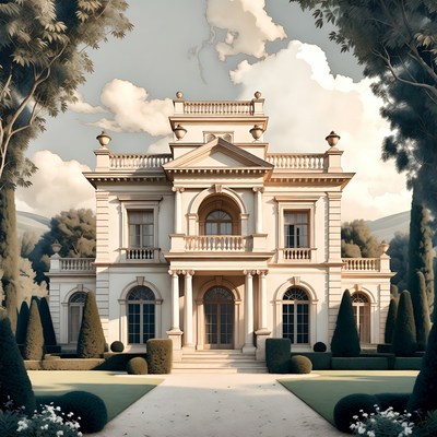 Elegant Mansion with Landscaped Garden