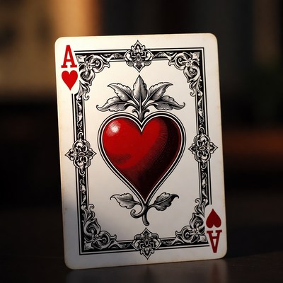 Ace of Hearts Playing Card