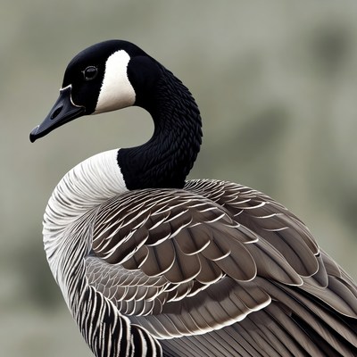 Canada Goose close-up profile