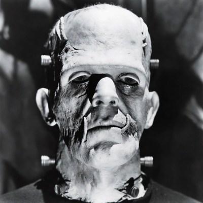 Frankenstein Monster Closeup Portrait