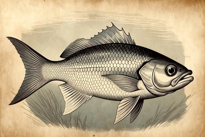 Black Sea Bass Illustration