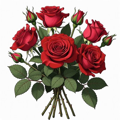 Bouquet of Red Roses