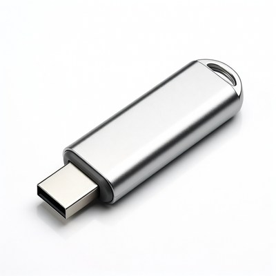 Silver USB Flash Drive