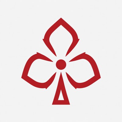 Red Clubs Symbol Icon