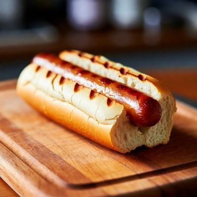 Grilled Hot Dog on Bun