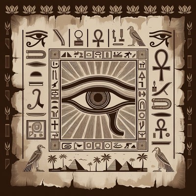 Eye of Horus Egyptian Illustration