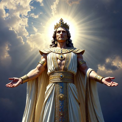 Lord Vishnu divine illustration