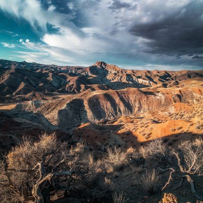 Red Rock Canyon Landscape at Sunset