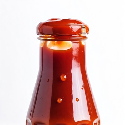 Ketchup Bottle with Open Cap