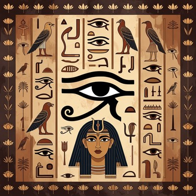 Egyptian Goddess with Eye of Horus