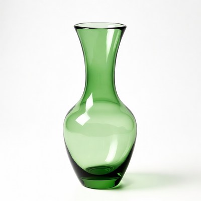 Green Glass Vase