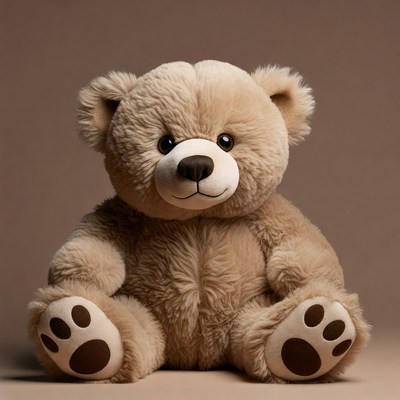 Cute teddy bear sitting