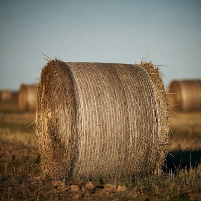 Hay Bales in Field