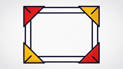 Colorful Cornered Frame Icon