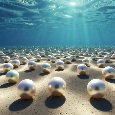 Pearls on Underwater Sand