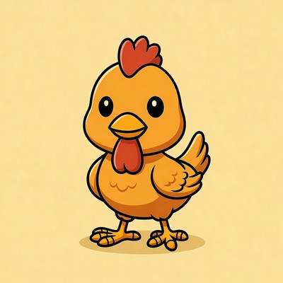 Cute cartoon baby chick