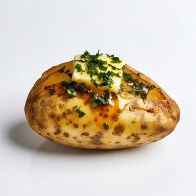 Baked Potato with Butter and Chives