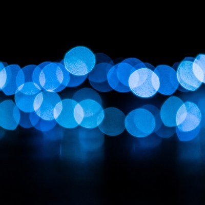 Blue Bokeh Lights Background