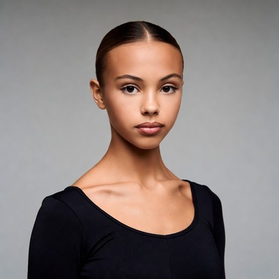 Young mixed-race woman portrait
