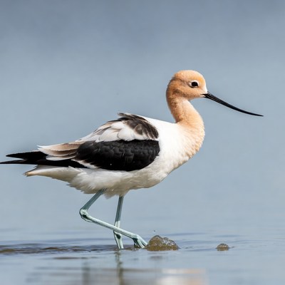 Black-necked Stilt standing in water