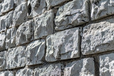 Gray Stone Brick Wall Texture