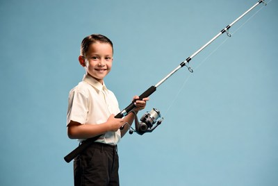 Boy holding fishing rod
