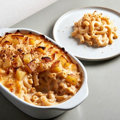 Mac and cheese with potatoes