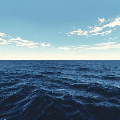 Ocean Waves Under Blue Sky