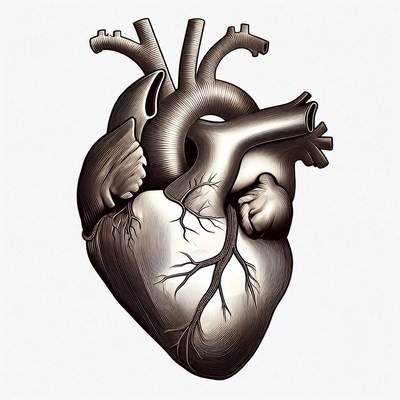 Detailed Human Heart Illustration