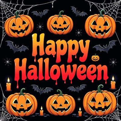 Happy Halloween with Jack-o-Lanterns