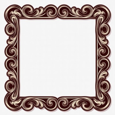 Ornate Vintage Empty Frame